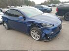 2020 Tesla Model Y Long Range Dual Motor All-wheel Drive Blue vin: 5YJYGDEE1LF015607