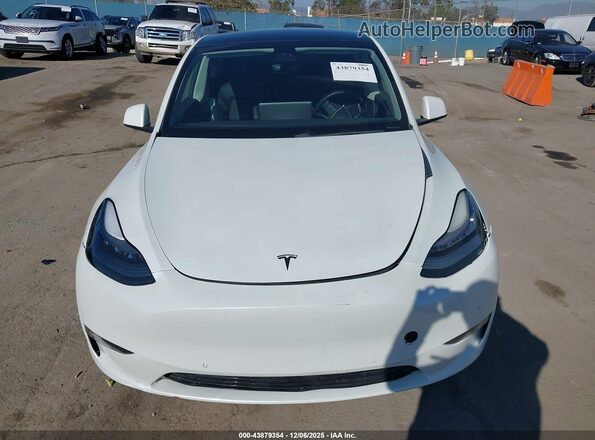 5YJYGDEE5MF072572 2021 TESLA MODEL Y White Սարքավորումների վահանակի տեսք