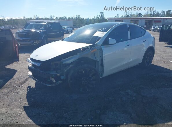 5YJYGDEE5MF204066 2021 TESLA MODEL Y White Передня ліва чверть