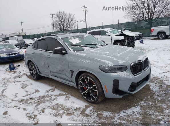 5YM23EC06N9M62520 2022 BMW X4 Серый Передняя правая четверть
