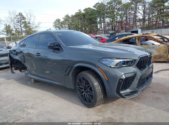 5YMCY0C03N9M85892 2022 BMW X6 M Серый Передняя правая четверть