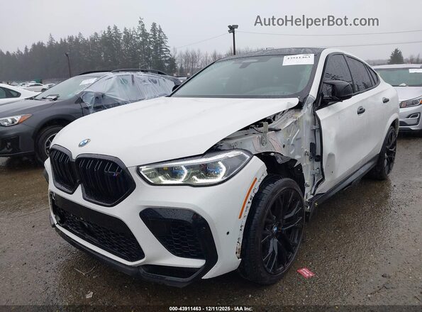 5YMCY0C0XM9E11547 2021 BMW X6 M White Widok z przodu
