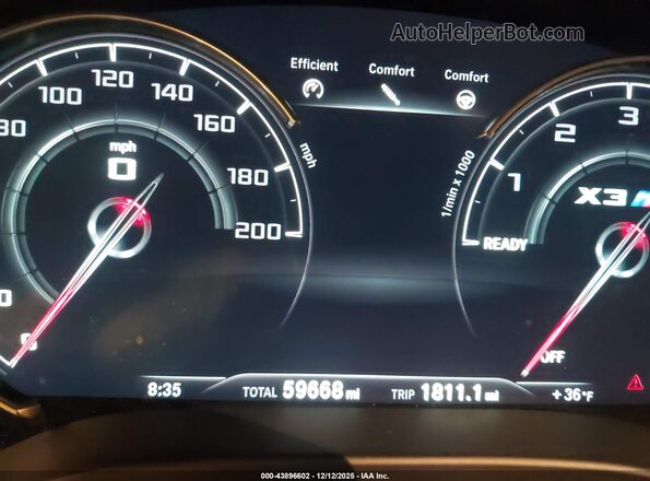 5YMTS0C06LLA57951 2020 BMW X3 Черный Вид задних сидений