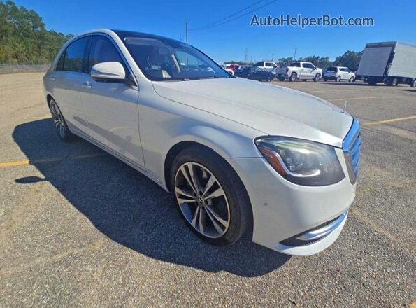 WDDUG8DB7JA376414 2018 MERCEDES-BENZ S Белый Задняя правая четверть