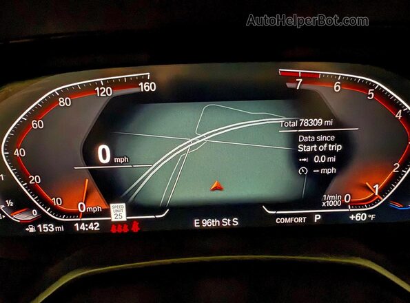 5UXCW2C56KL085277 2019 BMW X7 Черный Вид щитка приборов
