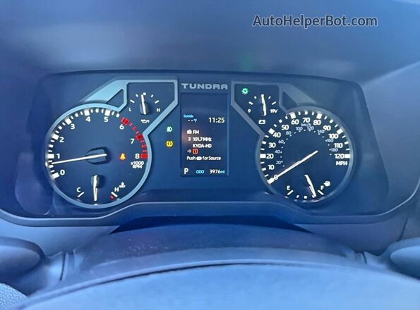 5TFLA5DBXSX329270 2025 TOYOTA TUNDRA Черный Вид щитка приборов
