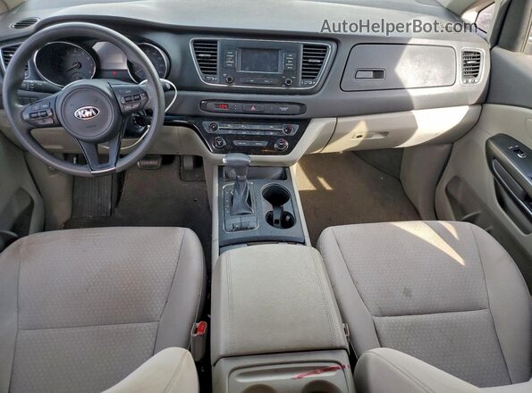 KNDMA5C10J6363722 2018 KIA SEDONA Black Вид щитка приладів