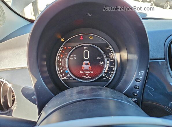 3C3CFFKH4JT420998 2018 FIAT 500 Серый Вид задних сидений