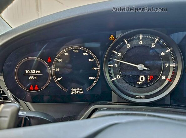 WP0CB2A93LS262748 2020 PORSCHE 911 Black Вид щитка приладів