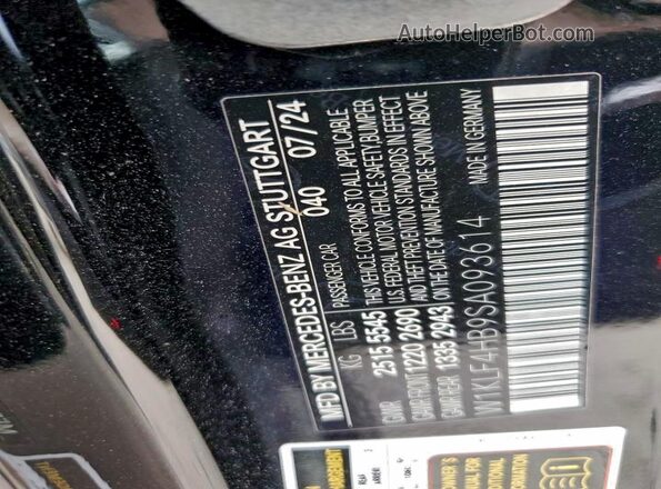 W1KLF4HB9SA093614 2025 MERCEDES-BENZ E Черный Вид подкапотного пространства