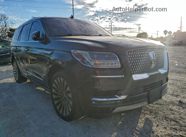 5LMJJ2LT8KEL13878 2019 LINCOLN NAVIGATOR Black Widok z przodu