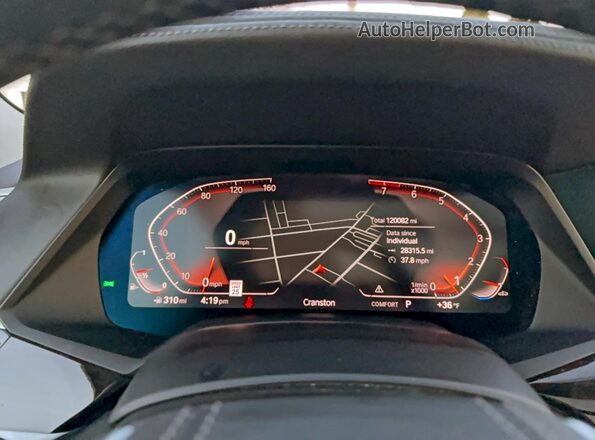 5UXCW2C07L9C59962 2020 BMW X7 Серый Вид щитка приборов