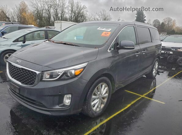 KNDMC5C16J6399280 2018 KIA SEDONA Silver Trasero izquierdo