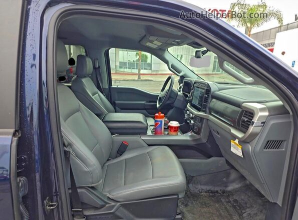 1FTVW1EL8NWG05272 2022 FORD F-150 LIGHTNING Синий Вид сзади