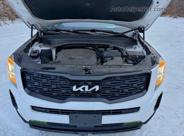 5XYP5DHC0NG243928 2022 KIA TELLURIDE Белый Вид салона спереди