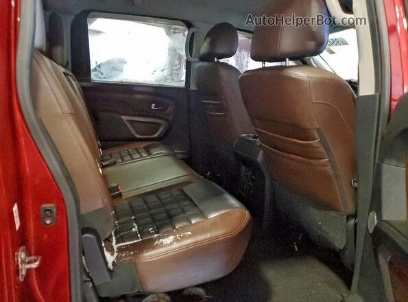 1N6BA1F24GN502329 2016 NISSAN TITAN Красный Вид задней части салона