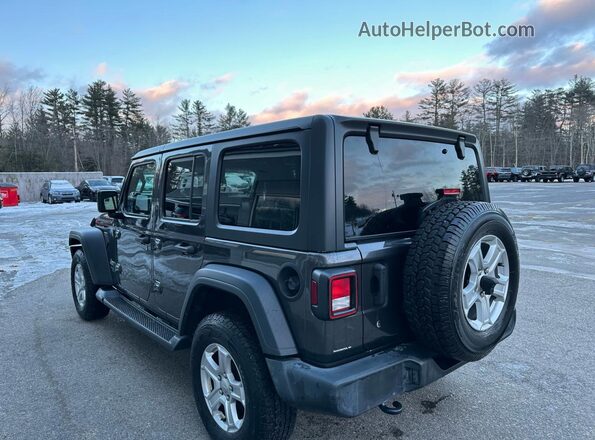 1C4HJXDG3KW527093 2019 JEEP WRANGLER Серый Задняя правая четверть