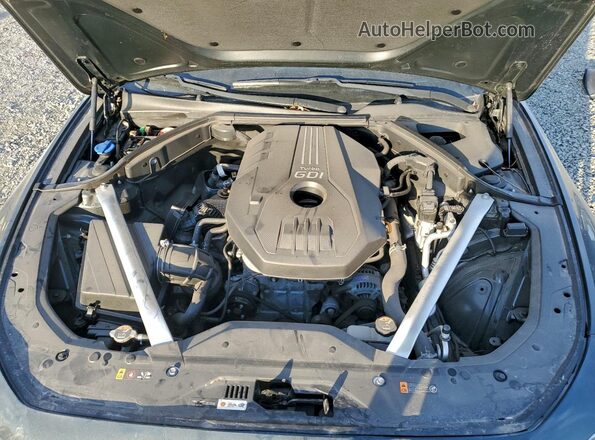 KMTG34LA9MU070338 2021 GENESIS G70 Gray Widok komory silnika