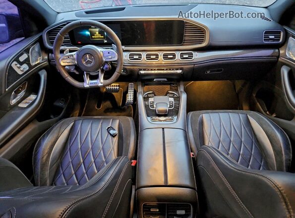 4JGFD6BB1MA391638 2021 MERCEDES-BENZ GLE-CLASS Синий Вид щитка приборов