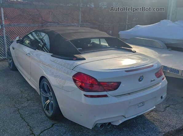 WBS6G9C55GD932143 2016 BMW M6 Белый Передняя правая четверть