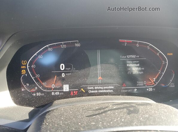 5UXCY6C07M9G53044 2021 BMW X6 Белый Вид задних сидений