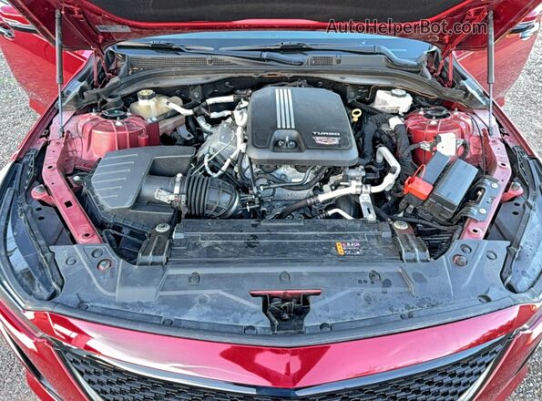 1G6DN5RK7L0139750 2020 CADILLAC CT5 Бордовый Вид панели приборов