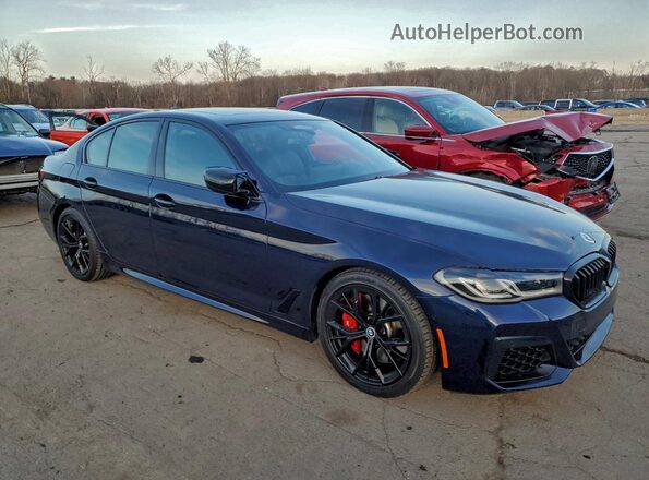 WBA13BK05NCJ60379 2022 BMW M5 Синий Вид спереди