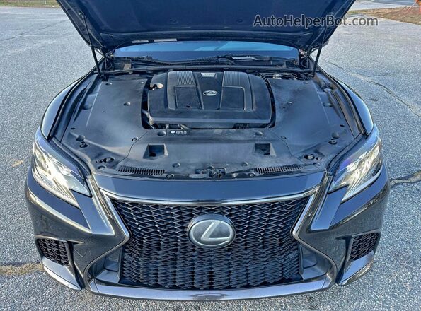 JTHC51FF4J5000165 2018 LEXUS LS500 Черный Вид салона спереди