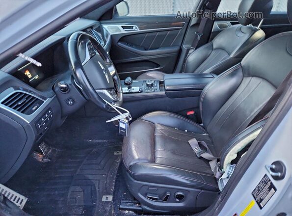 KMHGN4JBXKU290794 2019 GENESIS G80 Белый Вид панели приборов