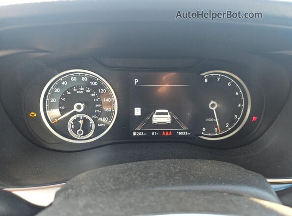 KMTG34SCXSU155995 2025 GENESIS G70 Белый Вид щитка приборов