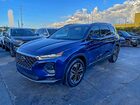 2020 Hyundai Santa Fe Limited Синий vin: 5NMS53AA5LH286869