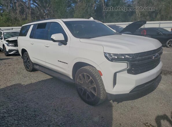 1GNSCEKD8MR425763 2021 CHEVROLET SUBURBAN Белый Вид спереди
