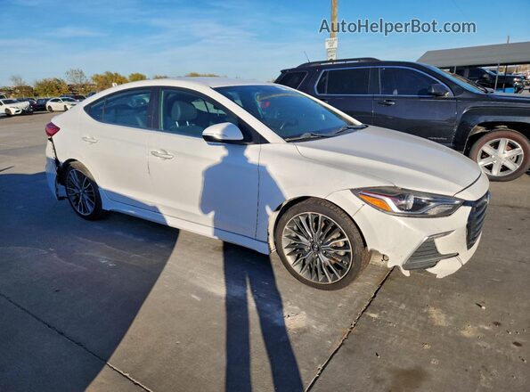 KMHD04LB4HU322792 2017 HYUNDAI ELANTRA White Front view