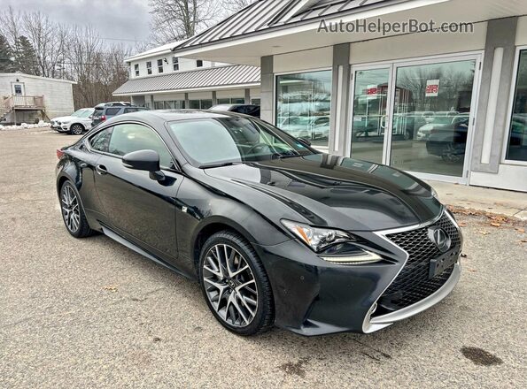 JTHS85BC4J5004285 2018 LEXUS RC Черный Передняя левая четверть