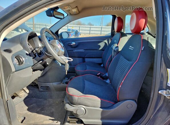 3C3CFFKH4JT420998 2018 FIAT 500 Серый Вид панели приборов
