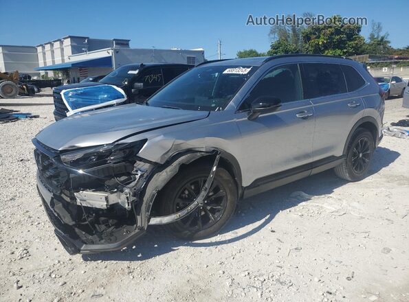 7FARS5H56PE009252 2023 HONDA CR-V Серебряный Передняя левая четверть