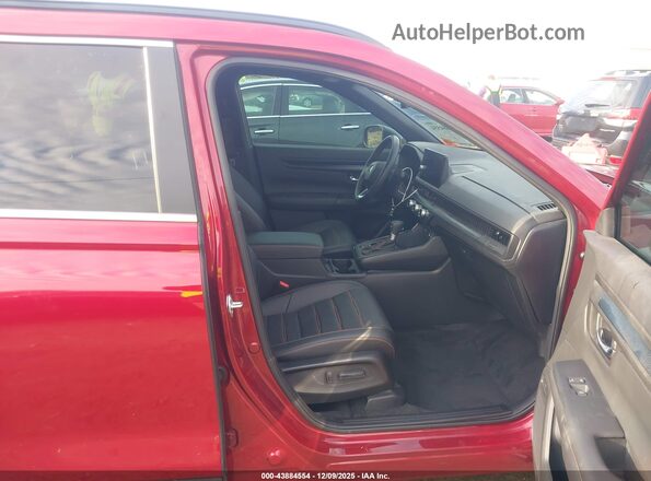 7FARS5H83SE031986 2025 HONDA CR-V HYBRID Red Front interior view