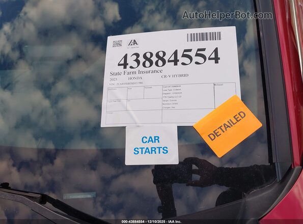 7FARS5H83SE031986 2025 HONDA CR-V HYBRID Red 