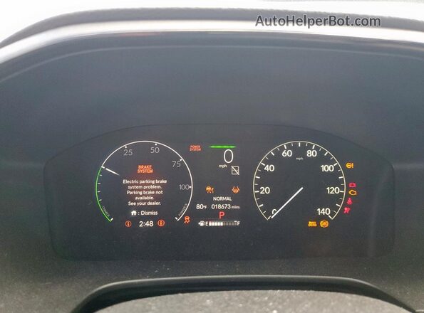 7FARS5H84RE012485 2024 HONDA CR-V Gray Widok zestawu wskaźników