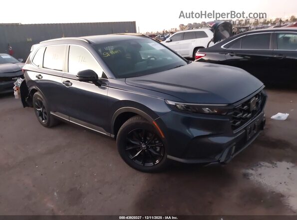 7FARS5H84RE034325 2024 HONDA CR-V HYBRID Dark Blue Передняя правая четверть