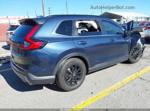 7FARS5H84SE017059 2025 HONDA CR-V HYBRID Синий Задняя правая четверть