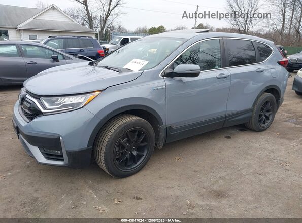 7FART6H50ME022139 2021 HONDA CR-V HYBRID Light Blue წინა მარცხენა ხედი სამი მეოთხედიდან