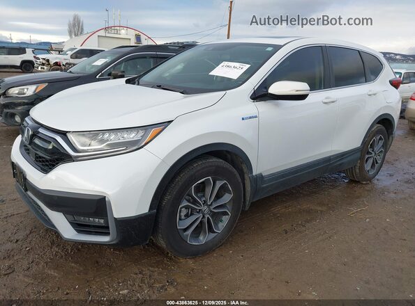 7FART6H81ME005747 2021 HONDA CR-V HYBRID White Առջևի ձախ երեք քառորդ տեսարան