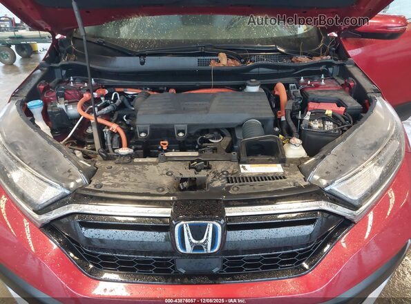 7FART6H85ME035513 2021 HONDA CR-V HYBRID Red Widok z tyłu