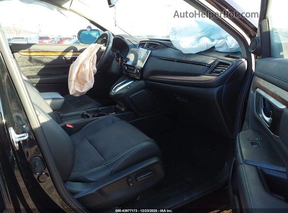 7FART6H8XME025981 2021 HONDA CR-V HYBRID Black Widok wnętrza z przodu
