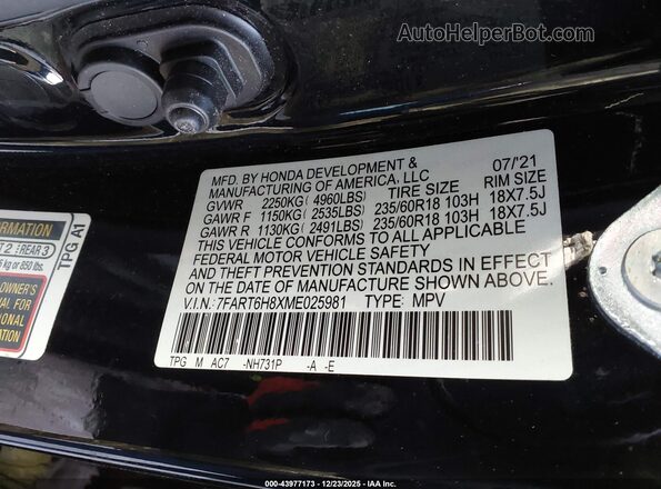 7FART6H8XME025981 2021 HONDA CR-V HYBRID Black Widok komory silnika