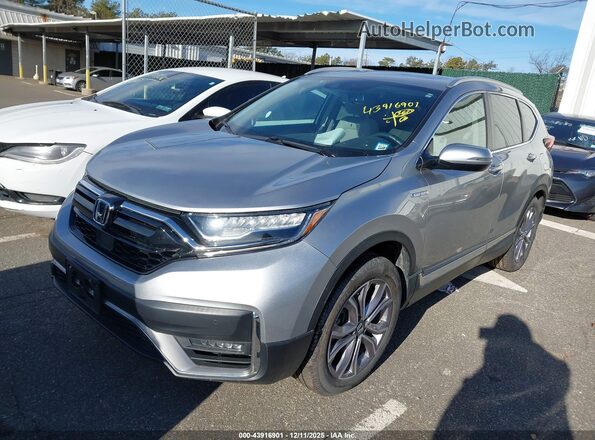 7FART6H93ME038094 2021 HONDA CR-V HYBRID Gray წინა მარცხენა ხედი სამი მეოთხედიდან