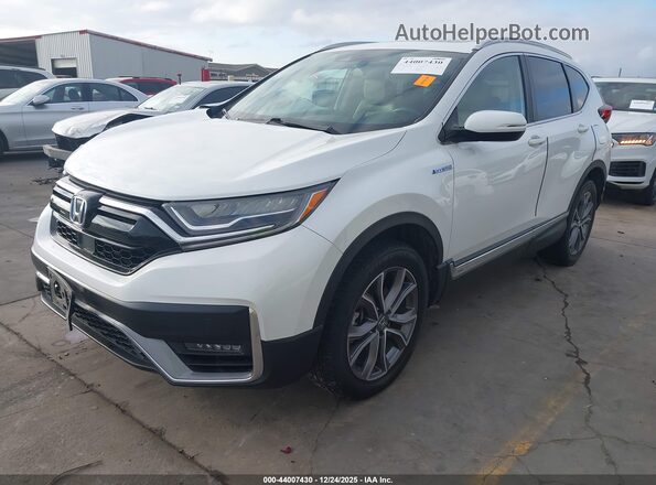 7FART6H97ME012663 2021 HONDA CR-V HYBRID White Առջևի ձախ երեք քառորդ տեսարան