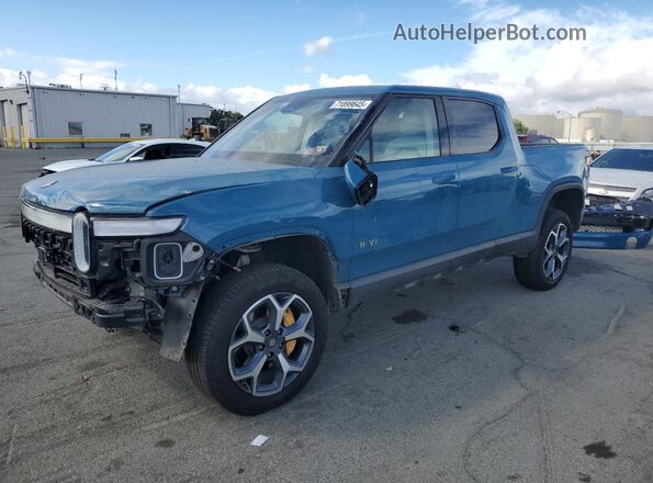 7FCTGAAA3PN023740 2023 RIVIAN R1T Синий Передняя левая четверть