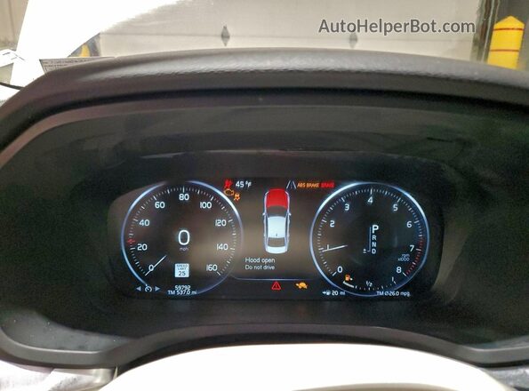 7JR102FK7LG032126 2020 VOLVO S60 Белый Вид щитка приборов